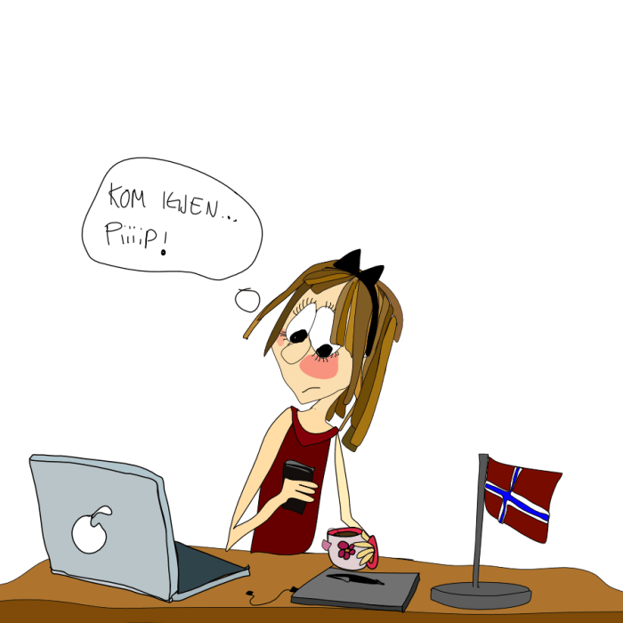 vente på invitasjon