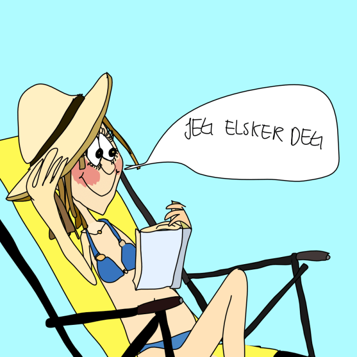 på stranden, jeg elsker deg png