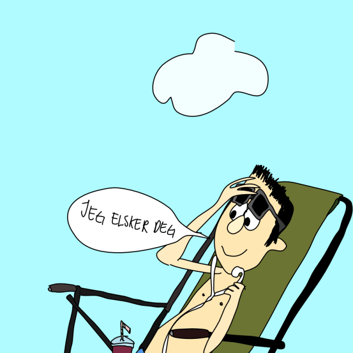 jeg elsker deg pesgh på strand