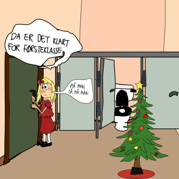 gjemme deg på toalettet